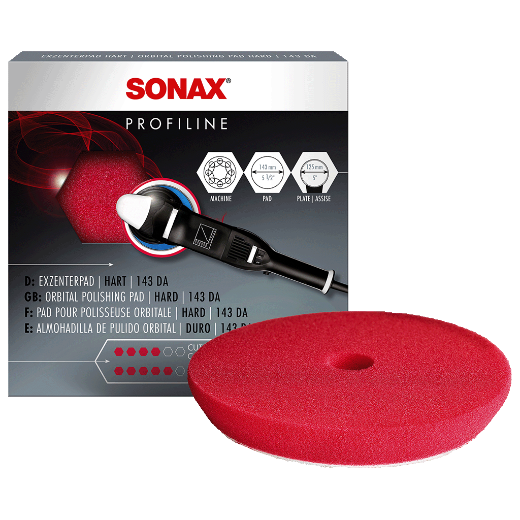 Profiline 143mm SONAX Profiline DA Foam Cutting Pad Hard