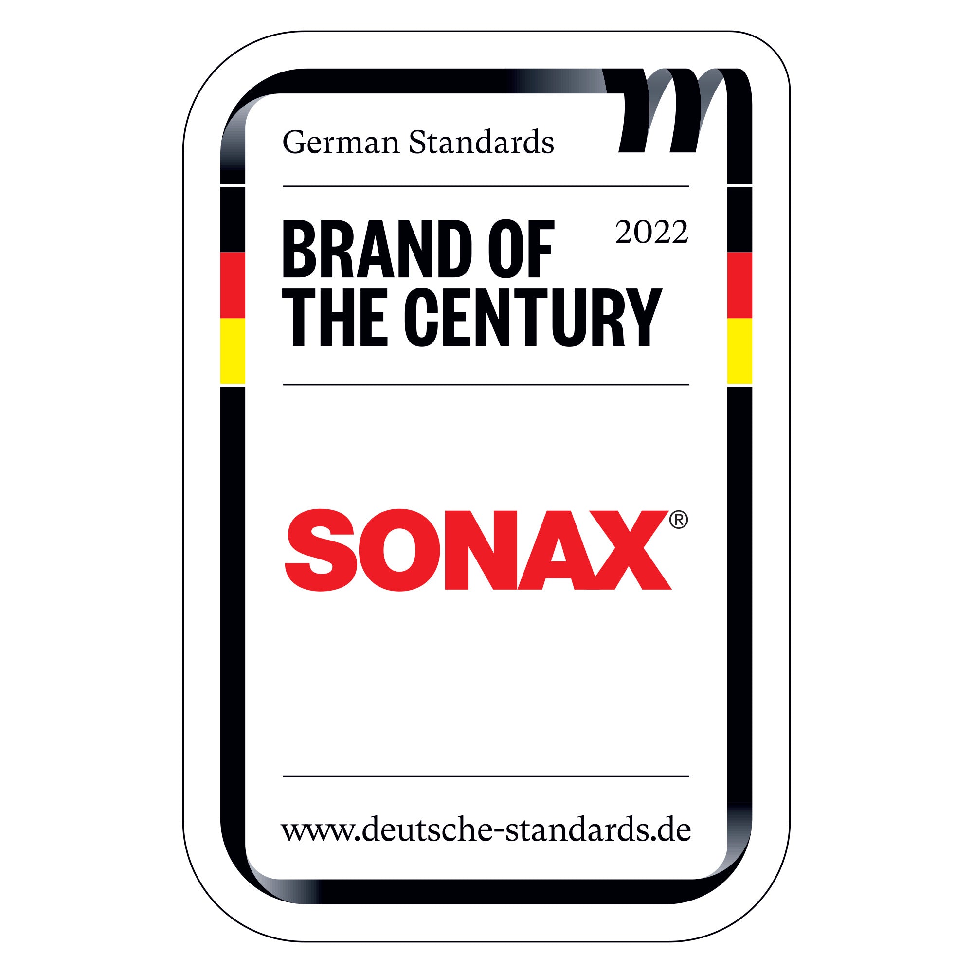 SONAX RECEIVED THE "BRAND OF THE CENTURY" AWARD IN 2022!
