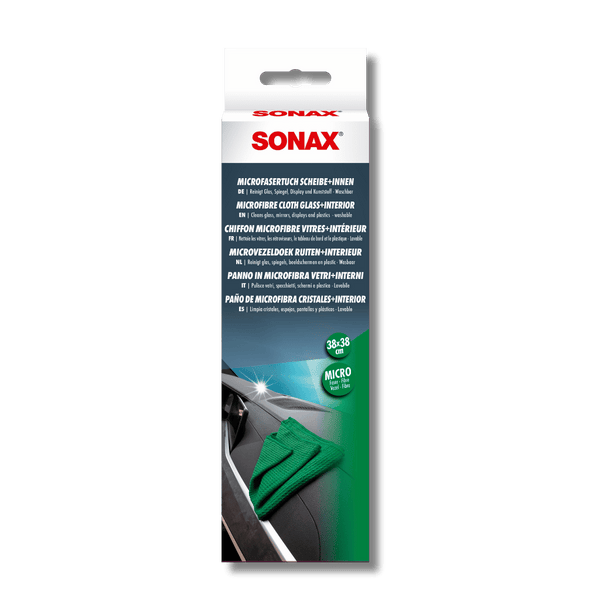 Sonax Windscreen Microfiber Cloths (6-Pack) - 40x40cm, 265GSM, For Glass Cleaning