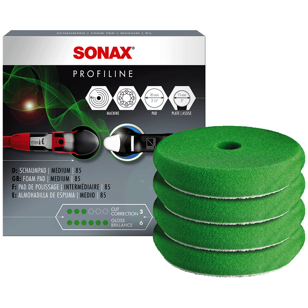 Profiline Profiline 85mm DA SONAX Profiline DA Foam Polishing Pad Medium
