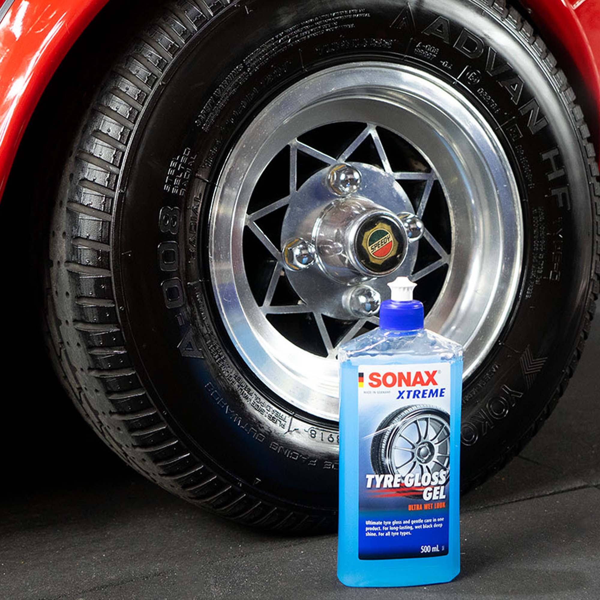 Tyre Gloss Gel Brilhante Para Pneus 500ml Sonax - Produtos e Equipamentos  Para Estética Automotiva