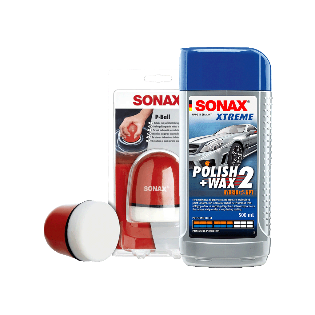SONAX Wax SONAX Polish+Wax 2 With P Ball SONAX XTREME Wax & Buff Bundle